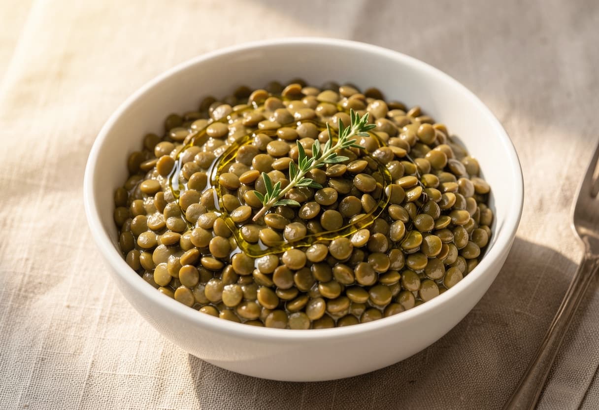 Cooked Green Lentils (1 Cup)
