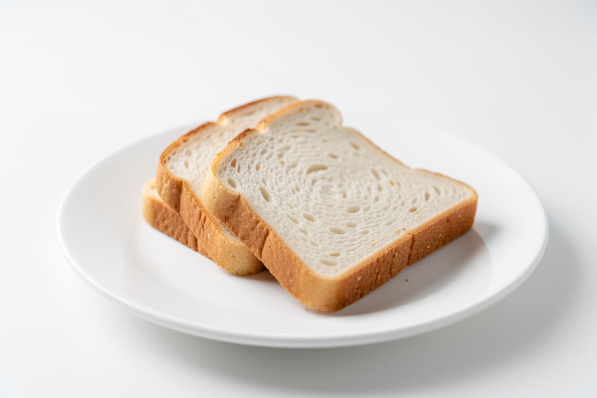2 Slices White Bread