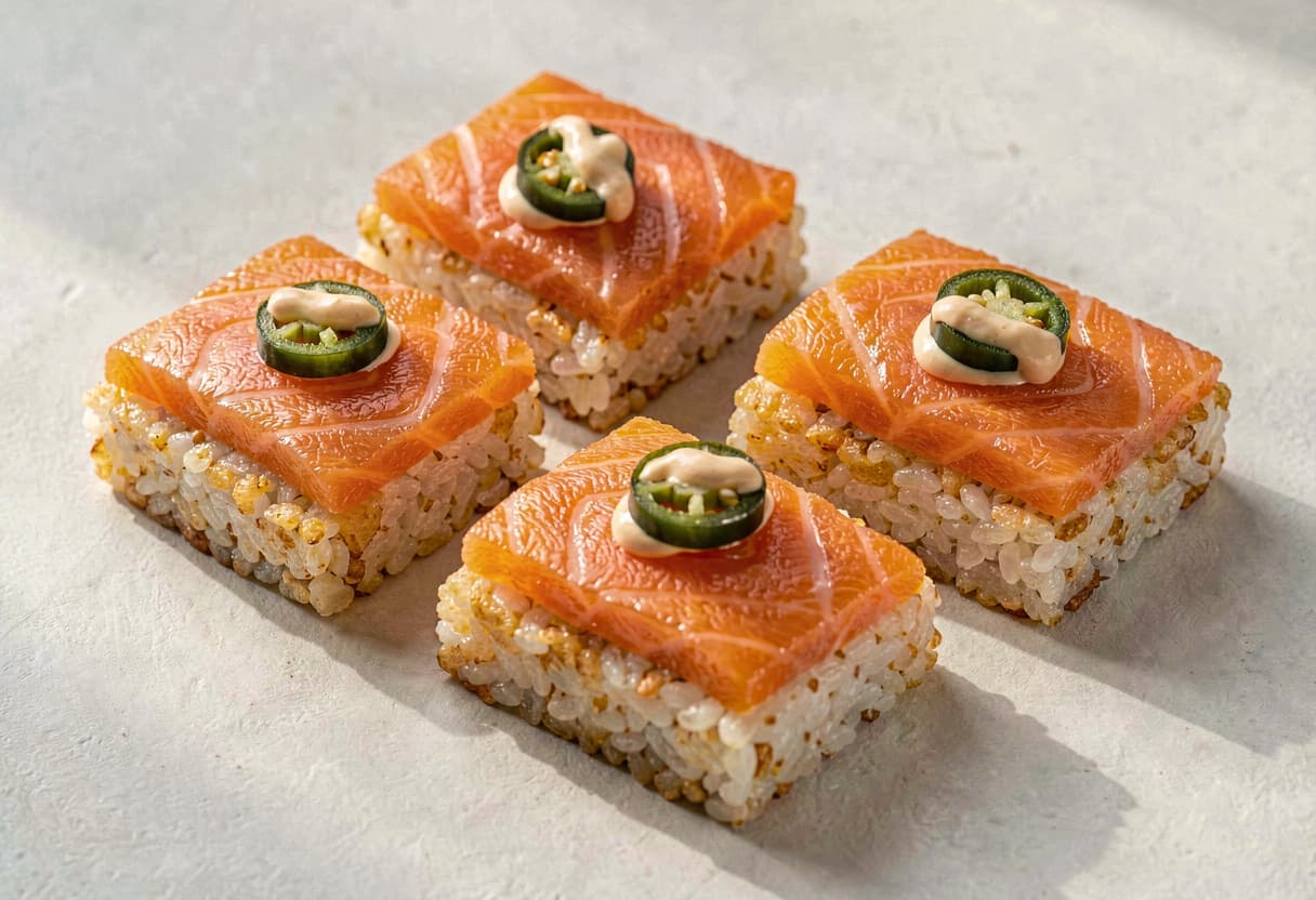 Crispy Salmon Rice (Sushi Restaurant)