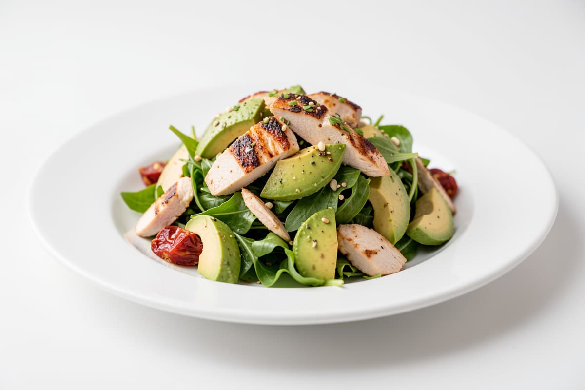 Double Chicken Avocado Salad