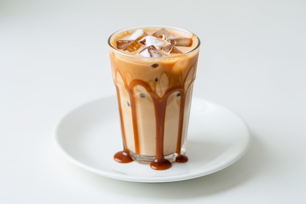 Iced Venti Caramel Macchiato