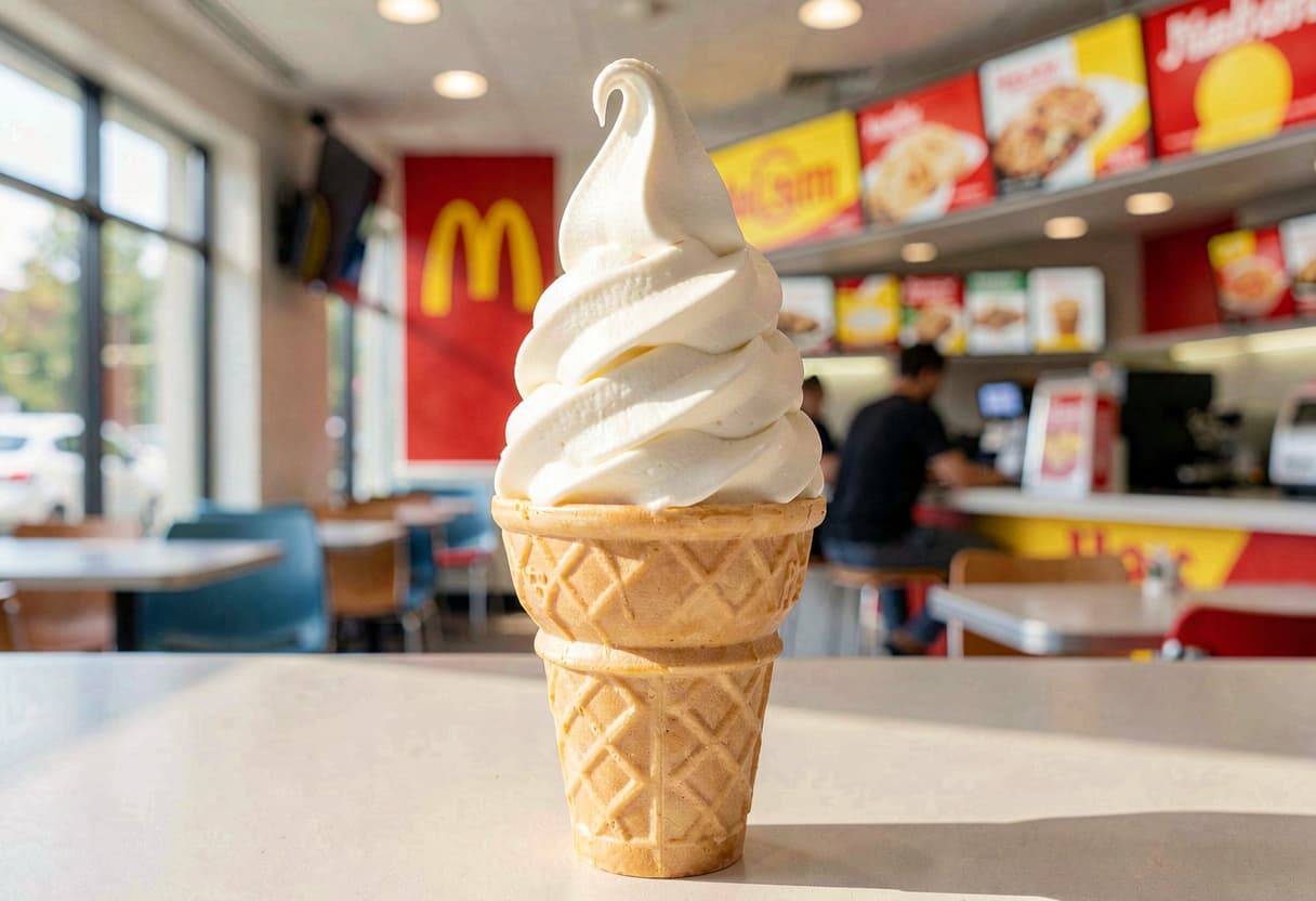 McDonald's Vanilla Soft Serve Cone
