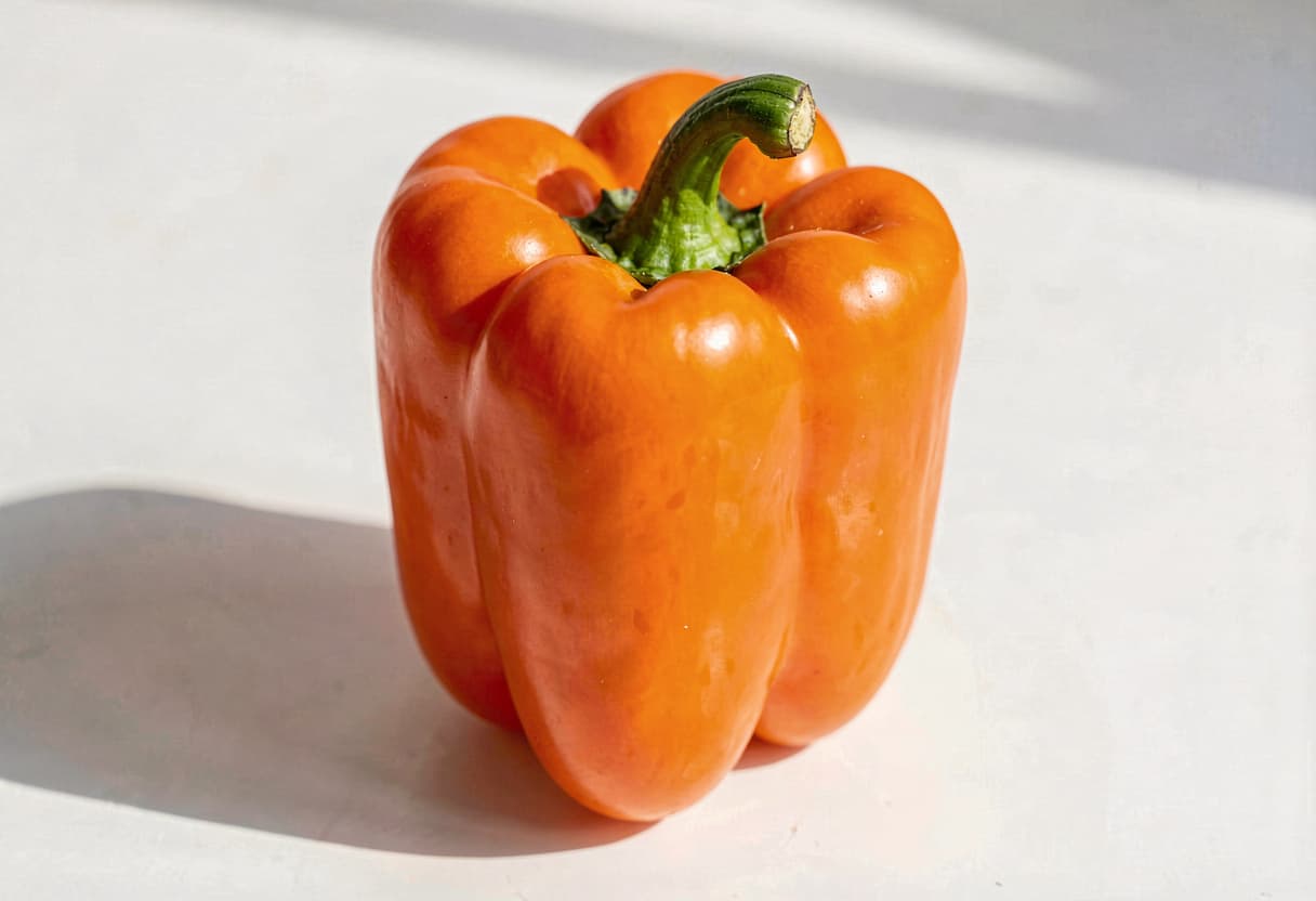 Orange Bell Pepper, Raw