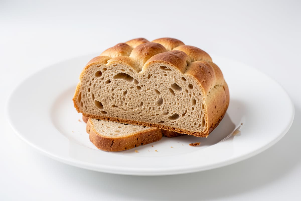 Slice Of Jewish Challa Bread