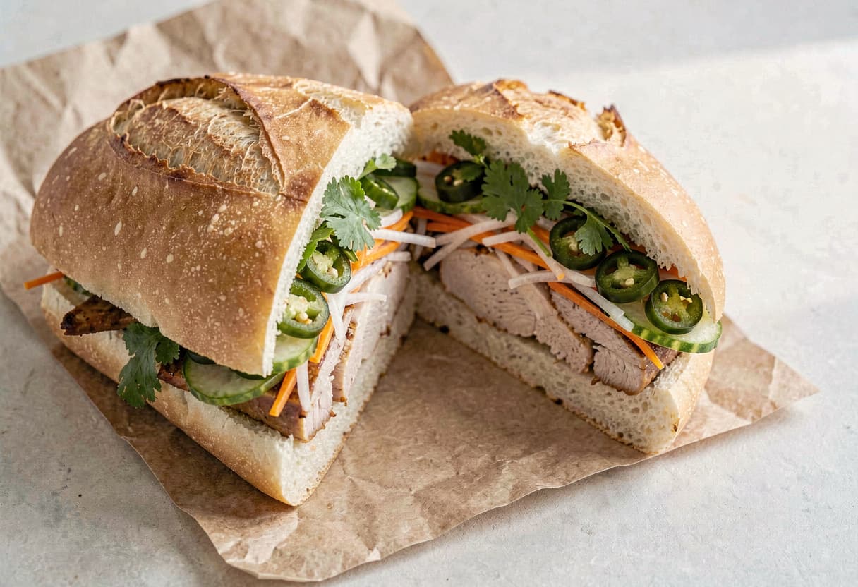 Vietnamese Bánh Mì Sandwich