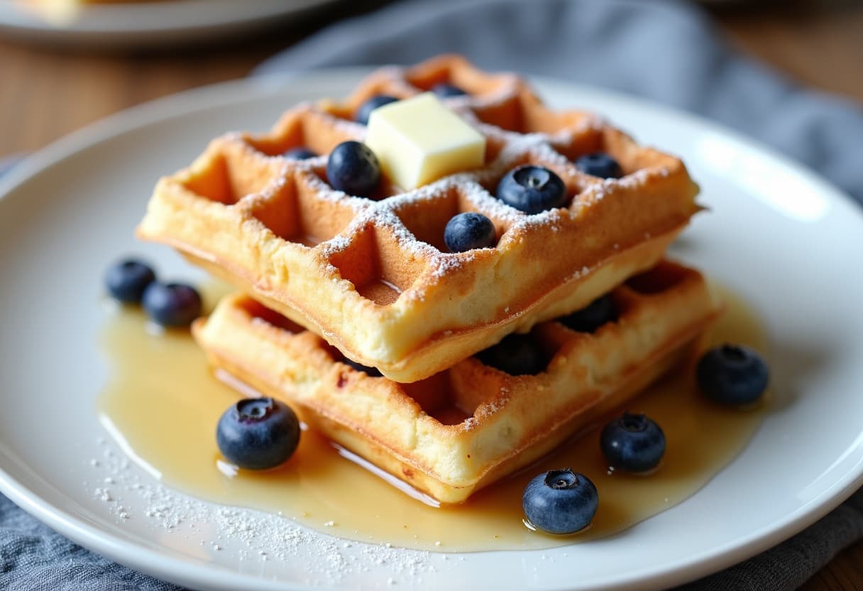 Keto Blueberry Chaffle