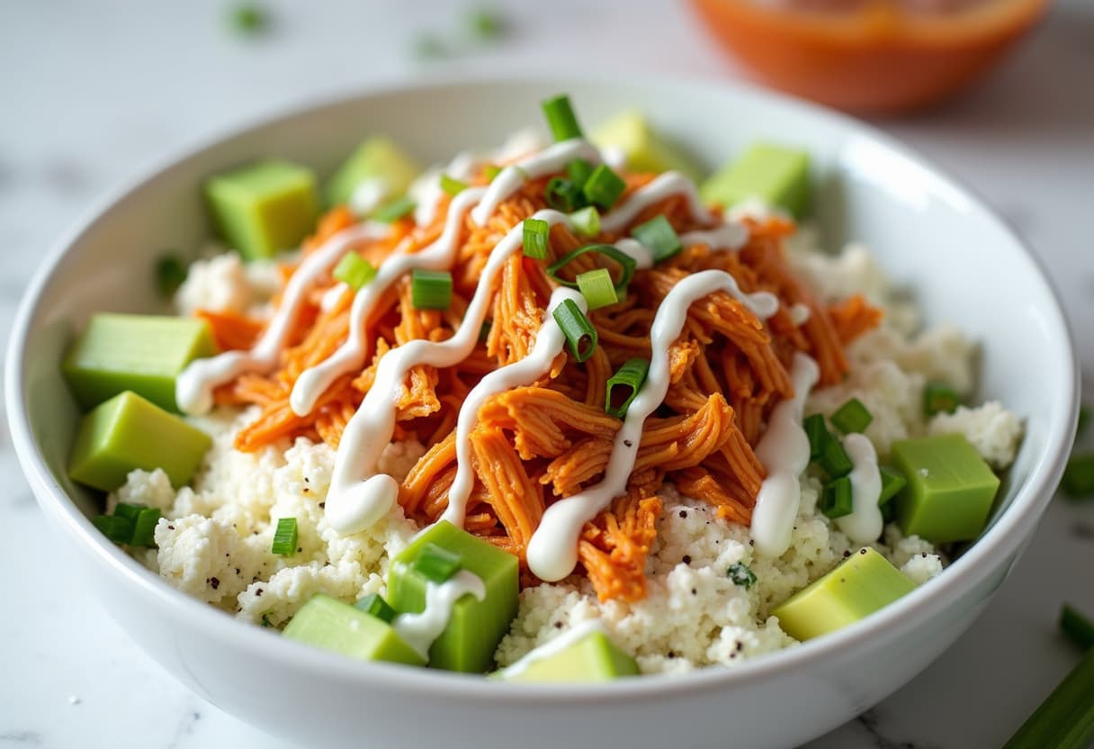 Keto Buffalo Chicken Bowls