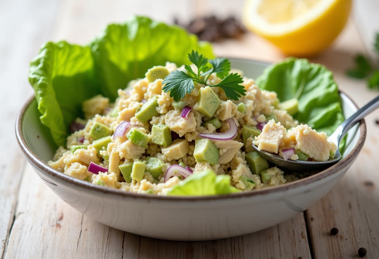Keto Chicken Avocado Salad