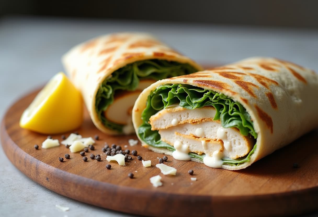 Keto Chicken Caesar Wrap