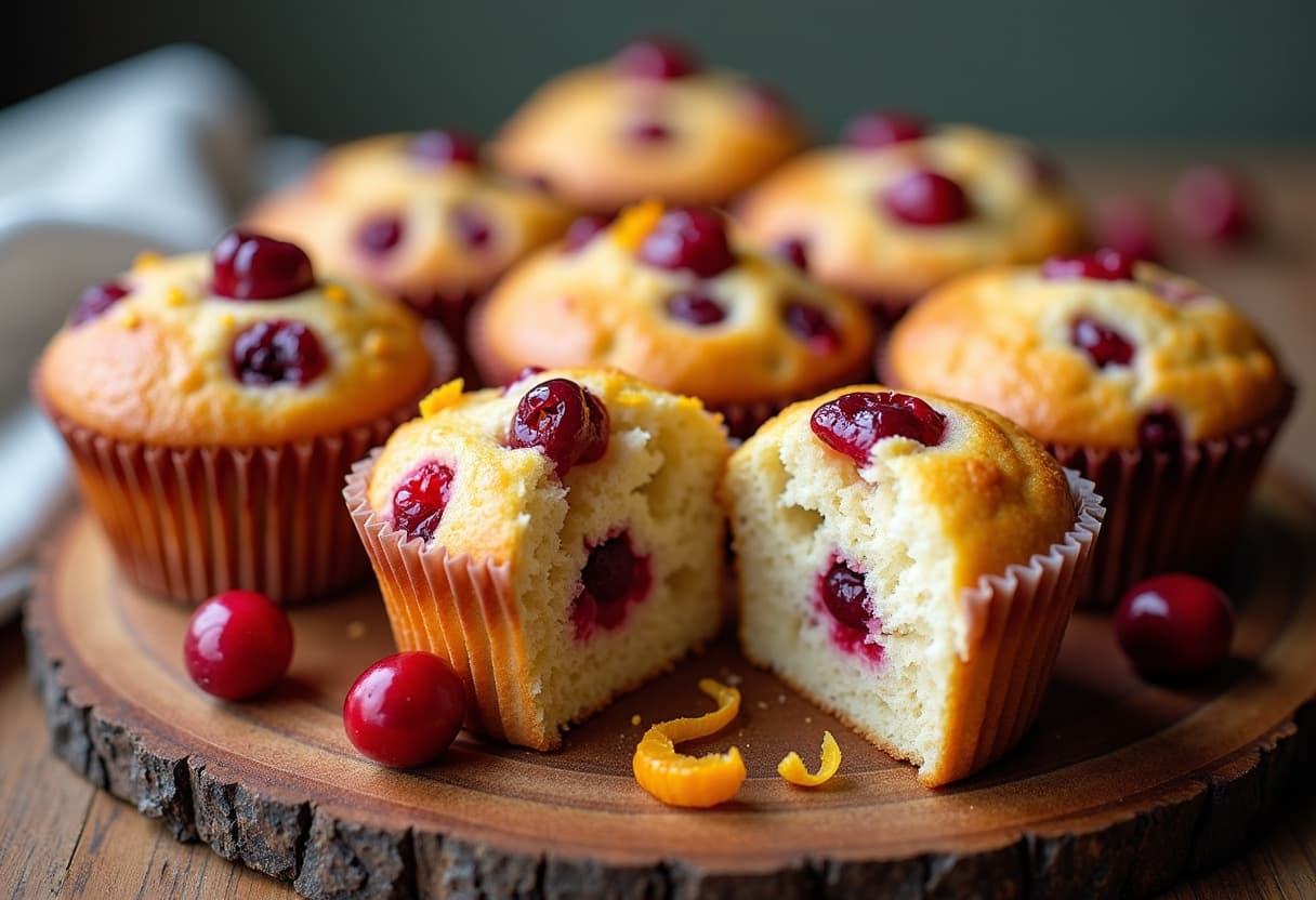 Keto Cranberry Orange Muffins
