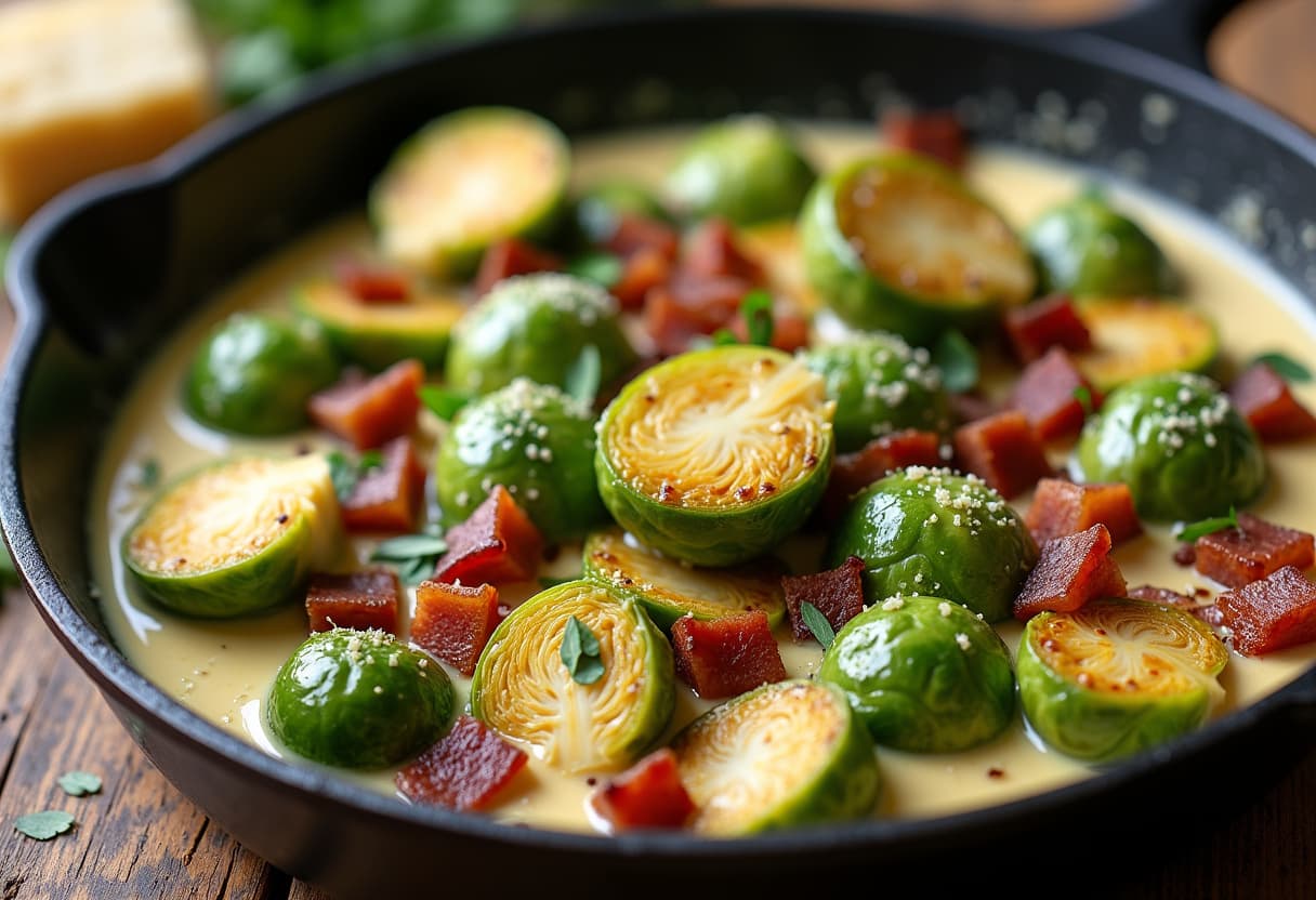 Keto Creamed Brussels Sprouts