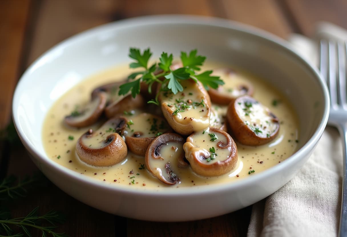 Keto Creamed Mushrooms