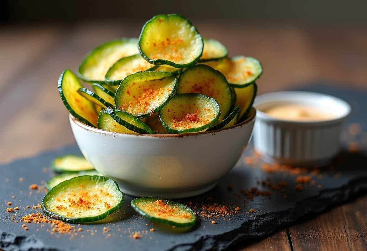 Keto Cucumber Chips