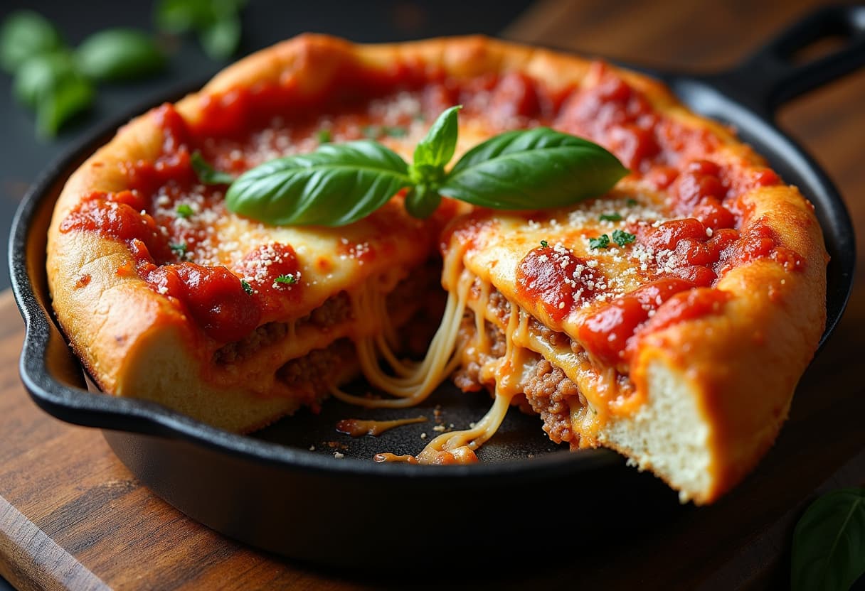 Keto Deep Dish Pizza