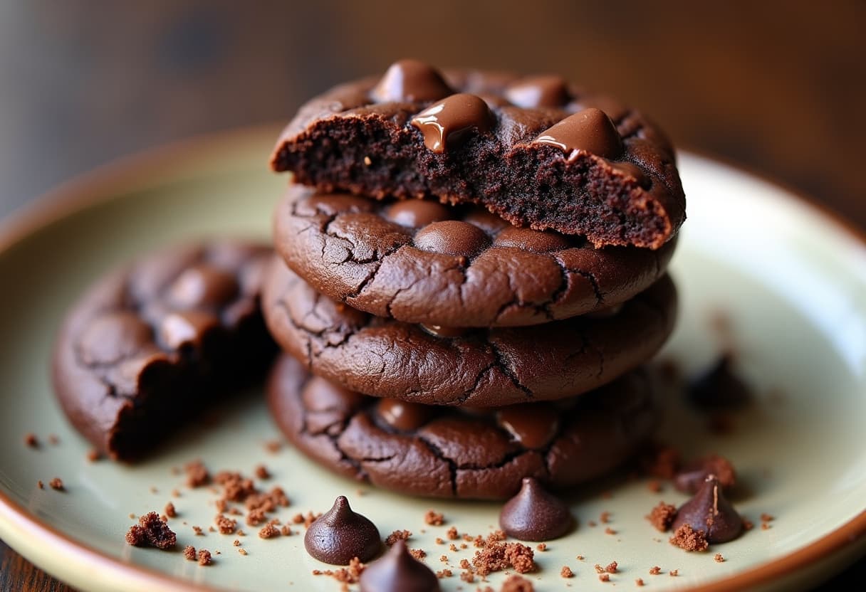 Keto Double Chocolate Cookies