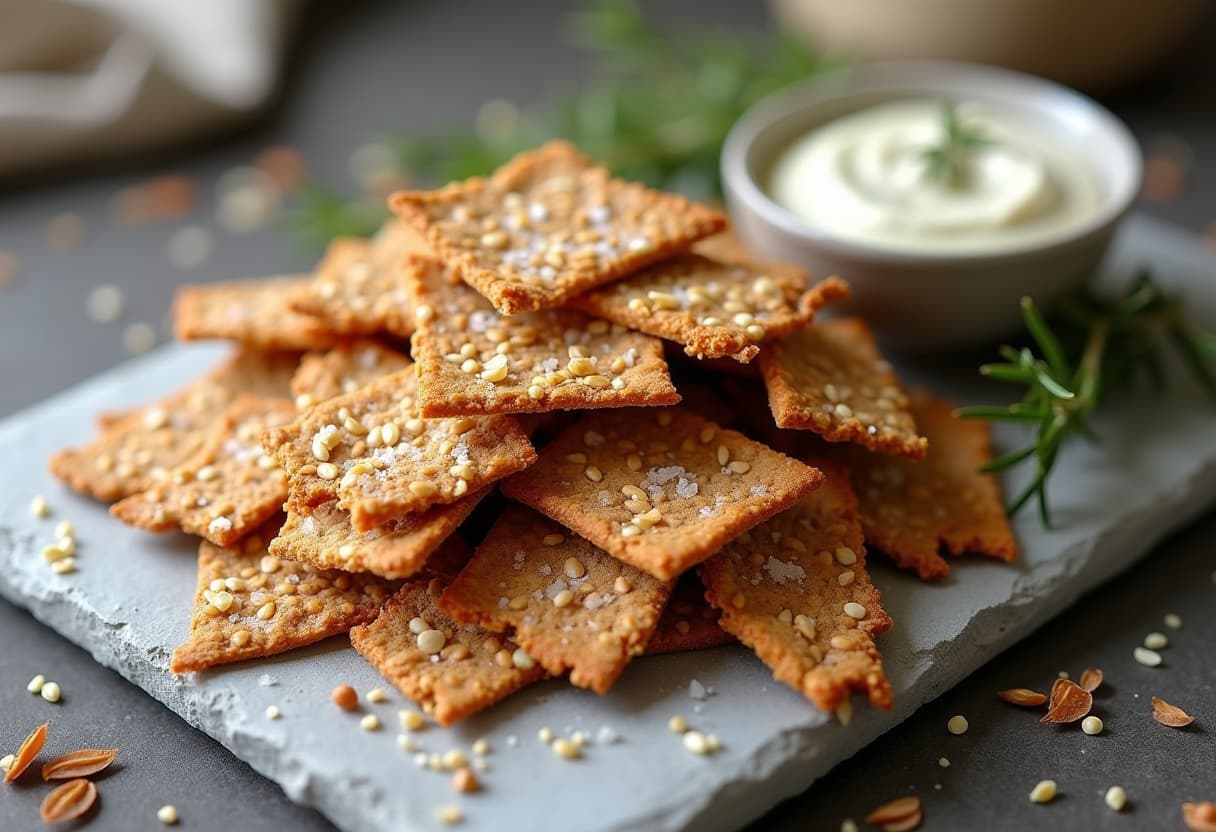 Keto Flaxseed Crackers