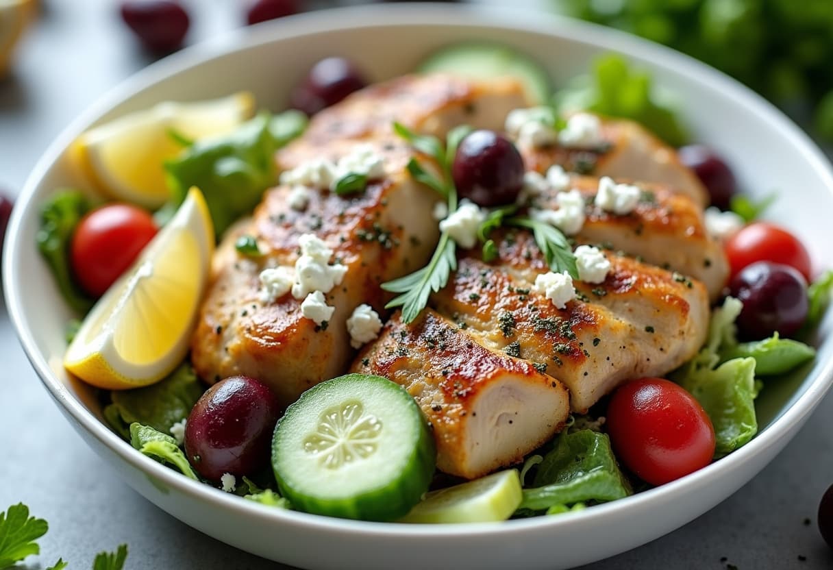 Keto Greek Chicken Bowl