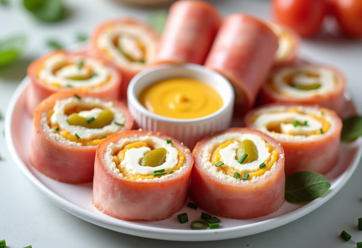 Keto Ham And Cheese Roll Ups