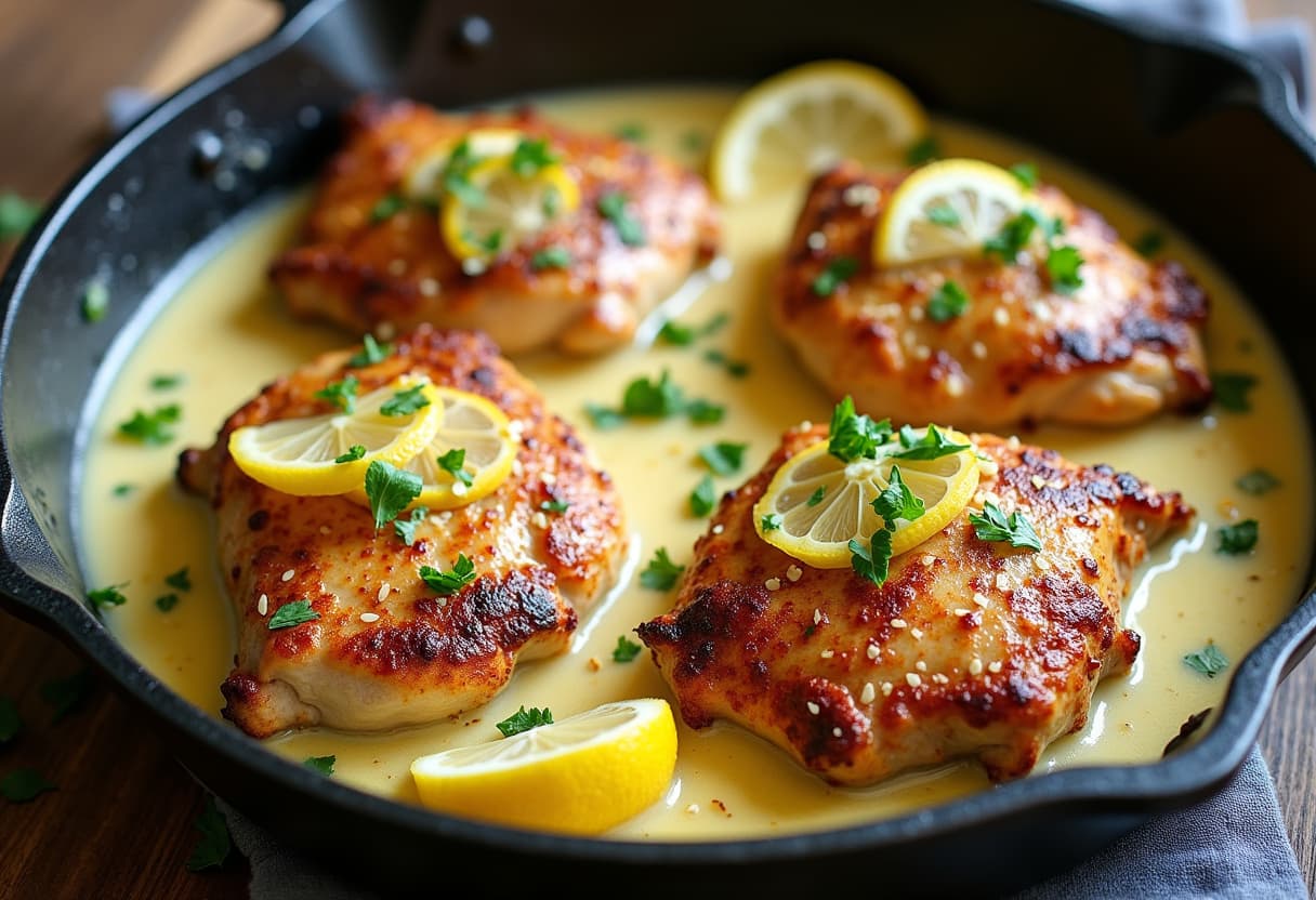 Keto Lemon Garlic Chicken