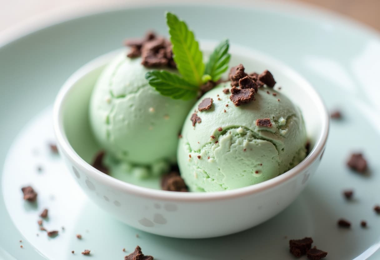 Keto Mint Chocolate Chip Ice Cream