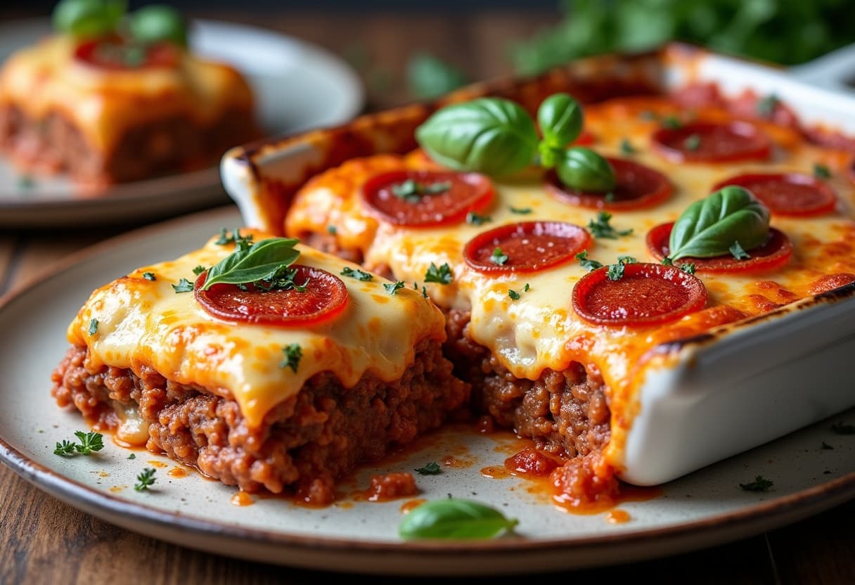 Keto Pizza Casserole