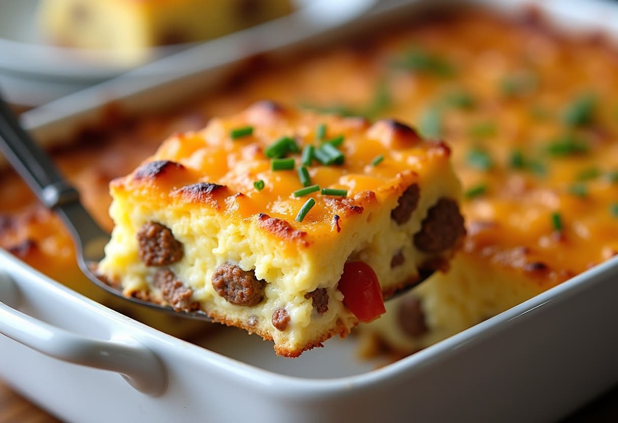 Keto Sausage Egg Casserole