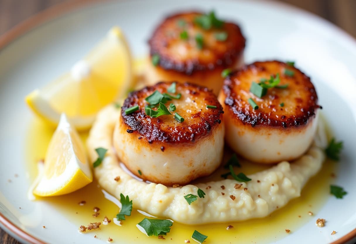 Keto Seared Scallops