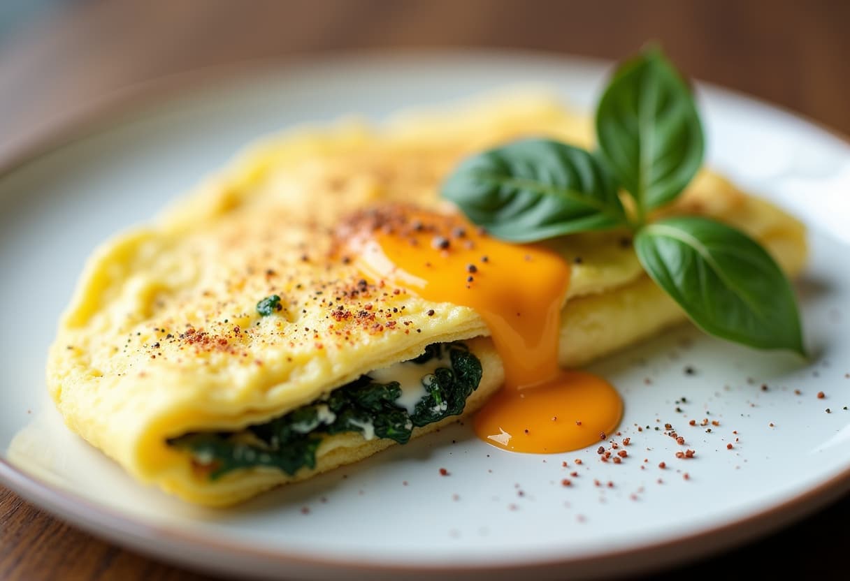 Keto Spinach Omelet