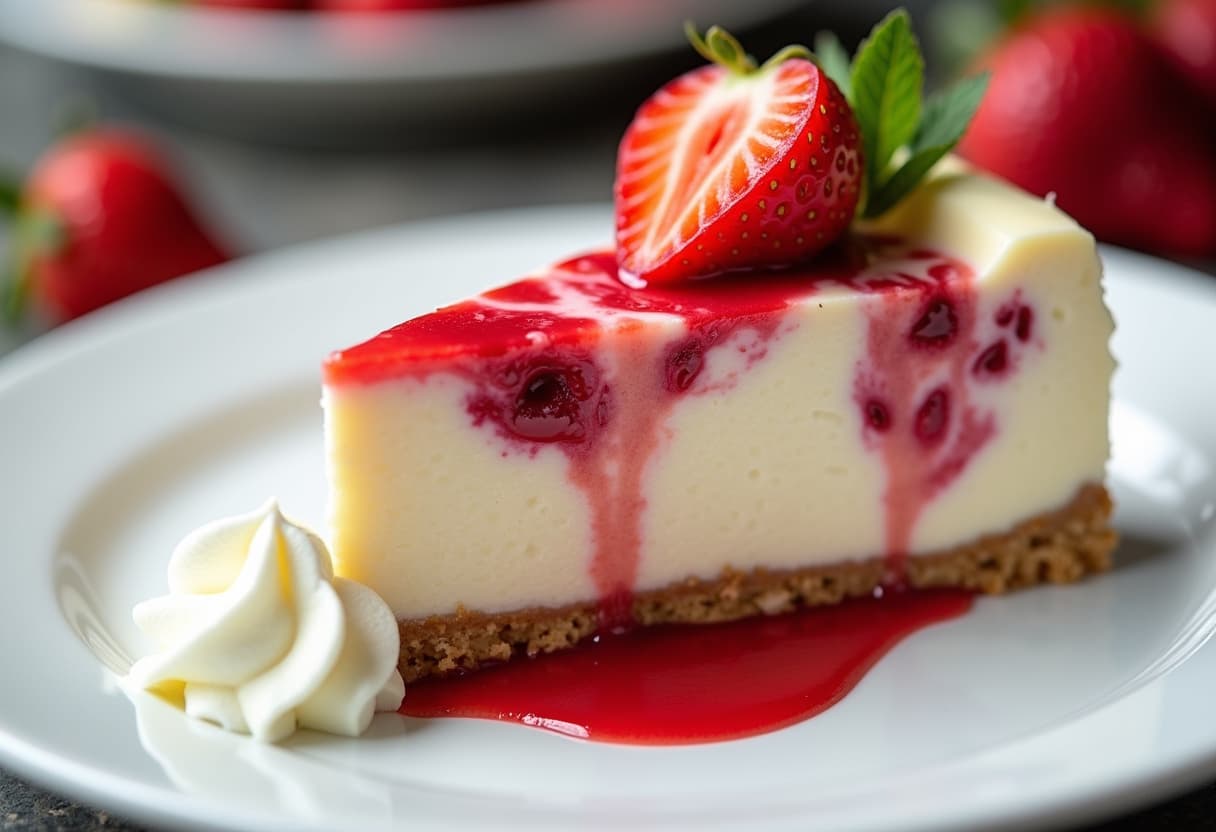 Keto Strawberry Cheesecake