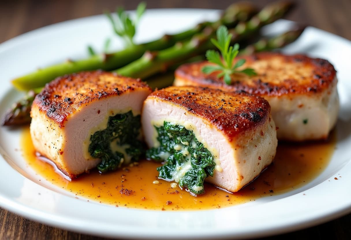 Keto Stuffed Pork Chops