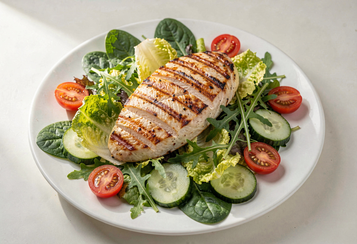 Grilled Chicken and Salad