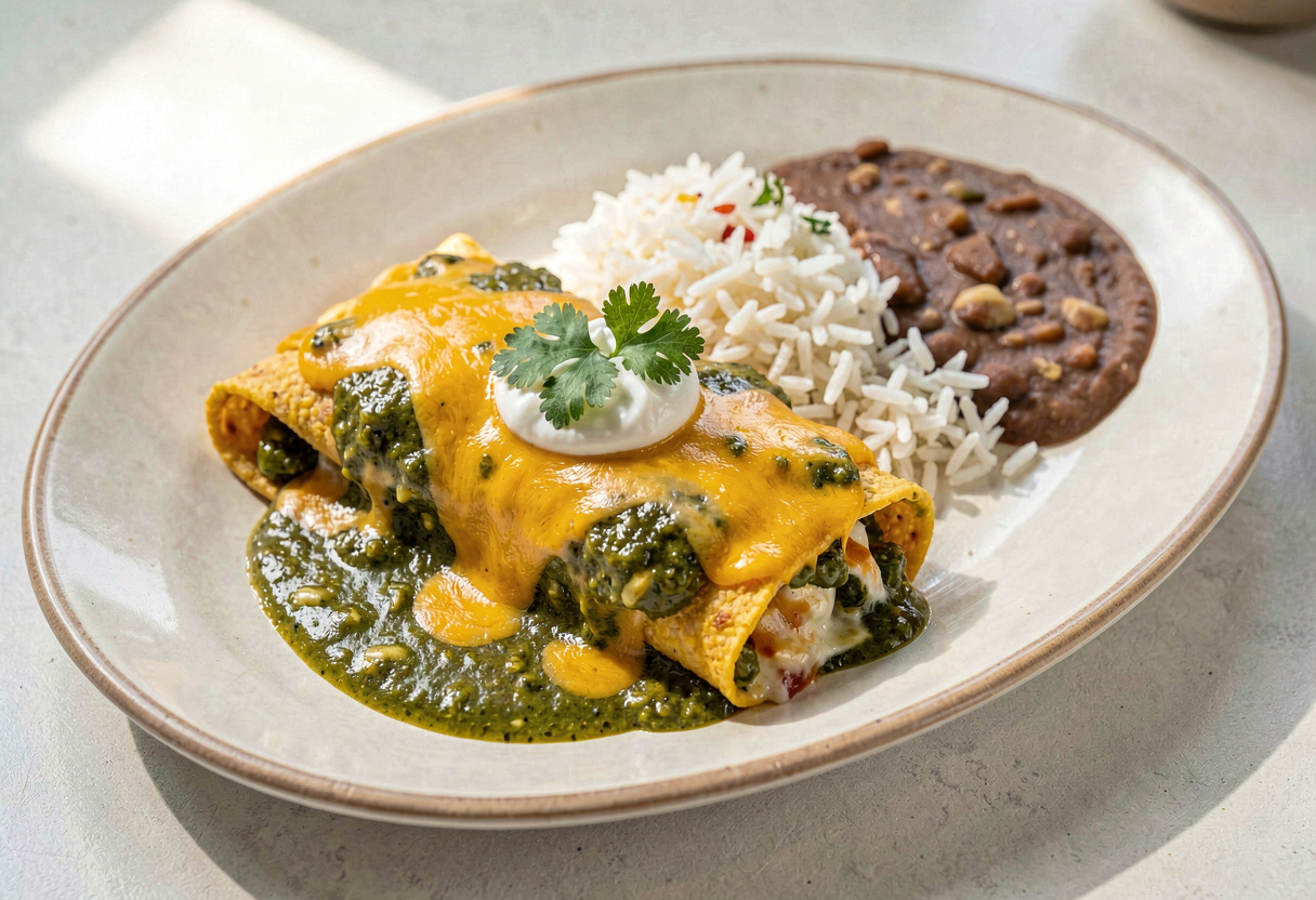Chuy's Deluxe Chicken Enchiladas