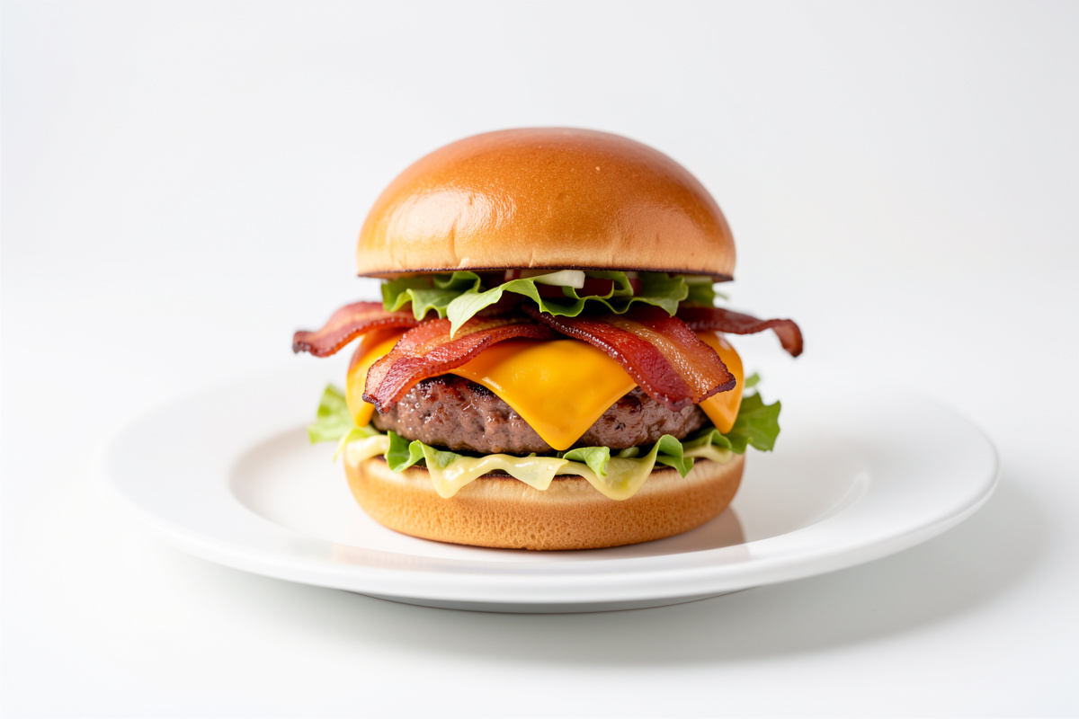 Five Guys Bacon Cheeseburger