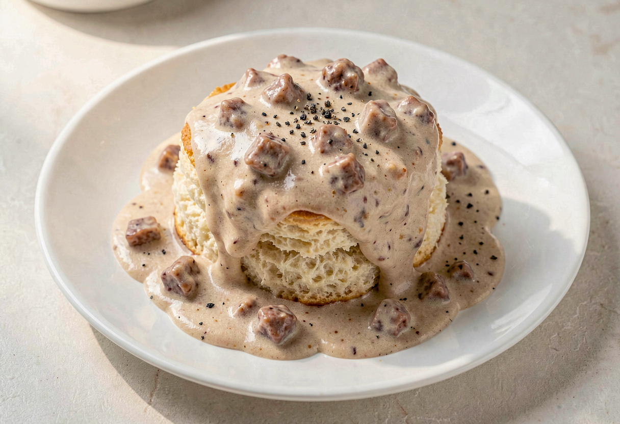 Biscuits and Gravy (Country Style)