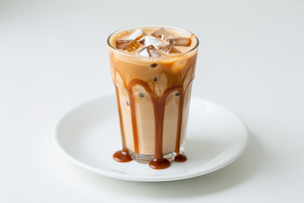 Iced Venti Caramel Macchiato