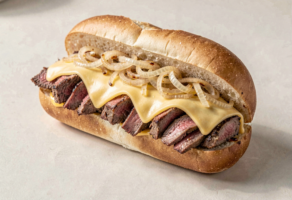 Philly Steak and Cheese Sandwich