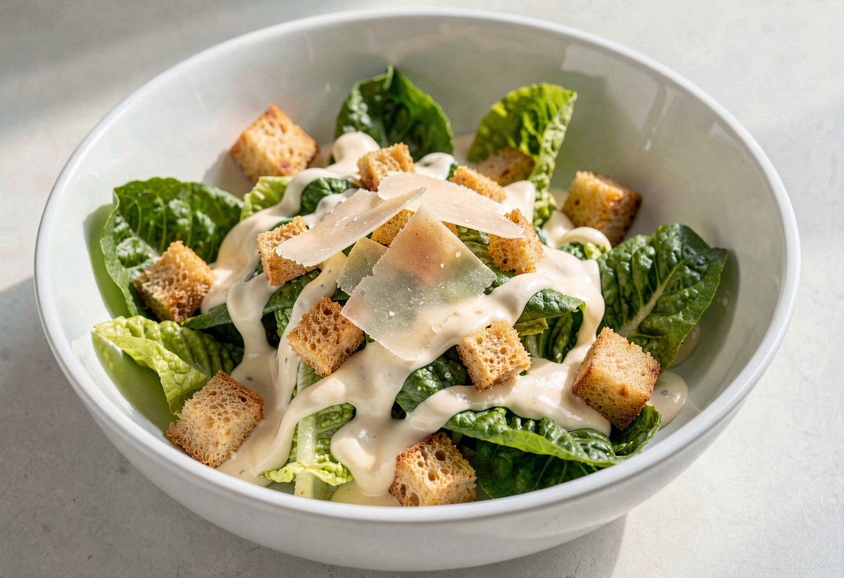 Caesar Salad with Dressing