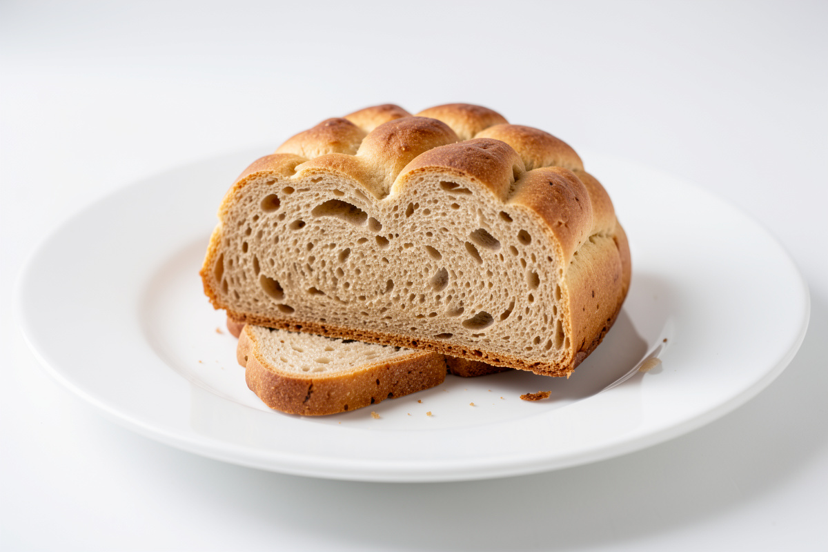 Slice Of Jewish Challa Bread