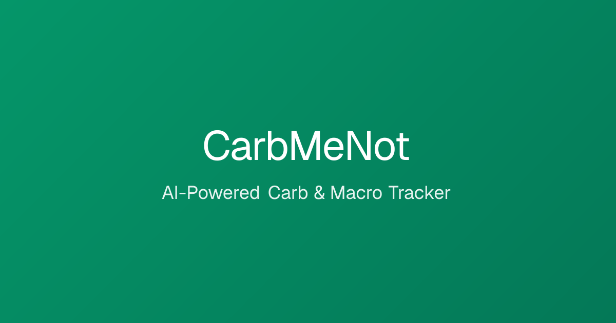 CarbMeNot screenshot 1