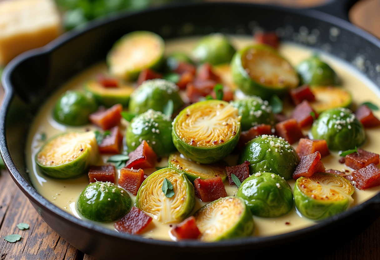 Keto Creamed Brussels Sprouts