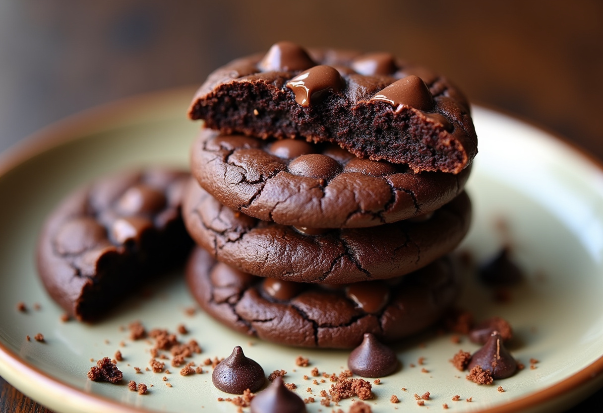 Keto Double Chocolate Cookies