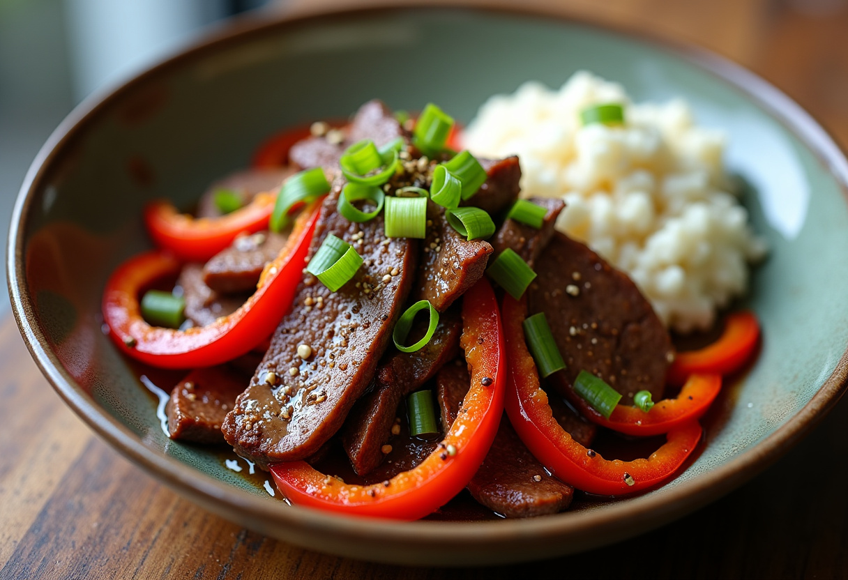 Keto Pepper Steak
