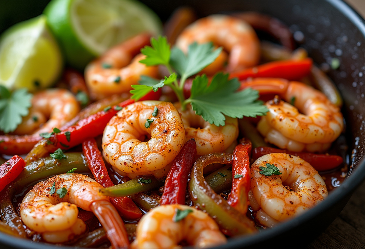 Keto Shrimp Fajitas